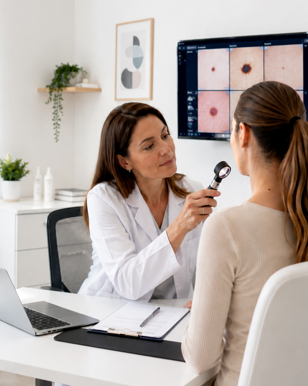 centro dermatologico esame visivo